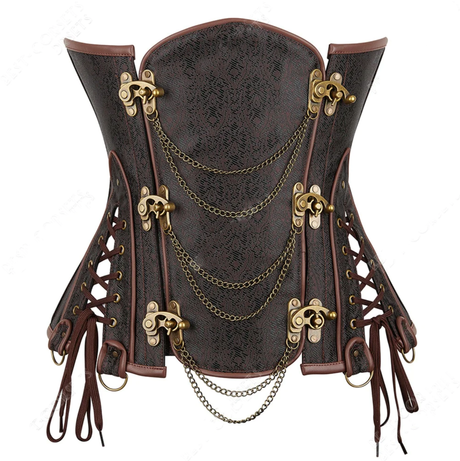 Octavia's Steampunk Underbust Steel Boned Corset