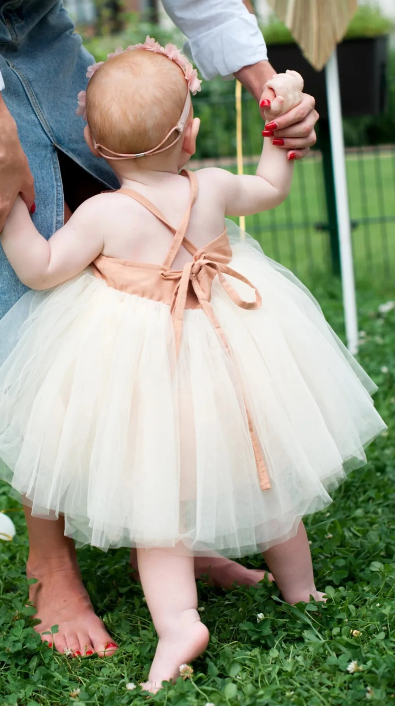 Bhoomie Baby Girl Toddler Cotton Linen Tutu Dresses