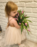 Bhoomie Baby Girl Toddler Cotton Linen Tutu Dresses