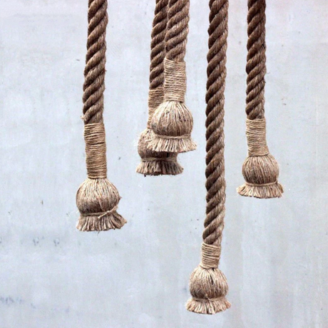 Pirate's Ship Hemp Rope Ceiling Pendant Light Chandeliers Spider Chandelier