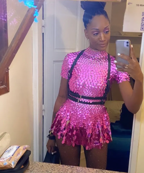 Sequin Scales Mini Dress Performance Costume