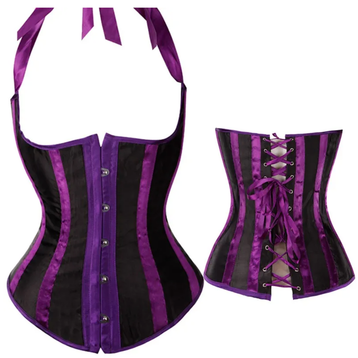 Lady Fontaine's Striped Underbust Corsets