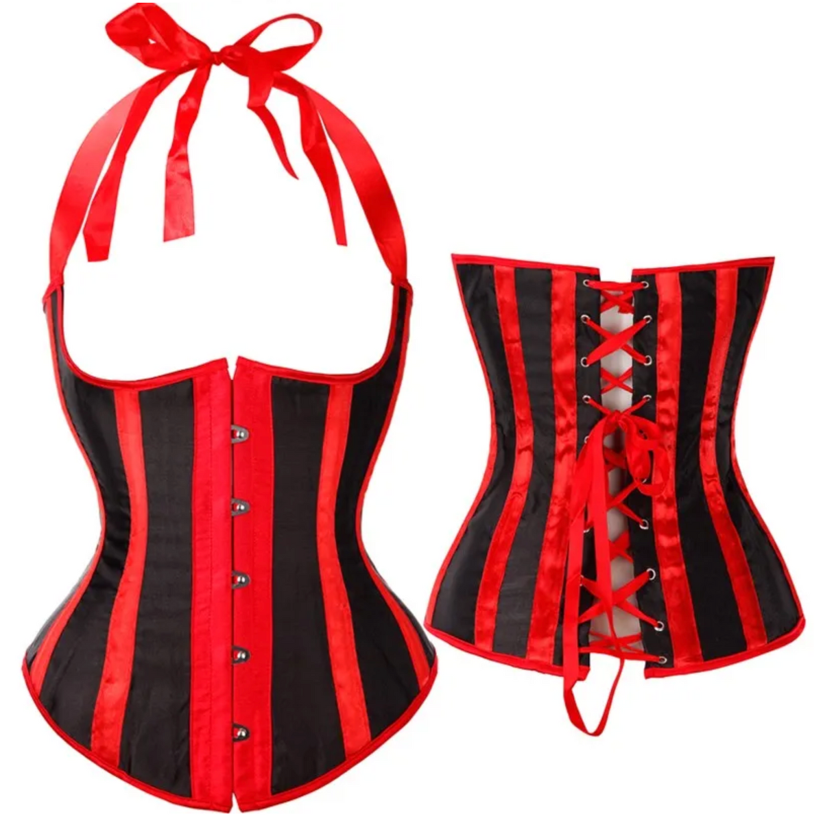 Lady Fontaine's Striped Underbust Corsets