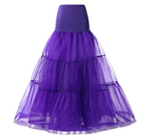 Long Petticoat Ruffled Crinoline Vintage Underskirt