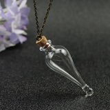 Magic Glass Wishing Potion Bottle Amulet Necklace