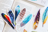 30 pcs/box Paper Feather Bookmarks