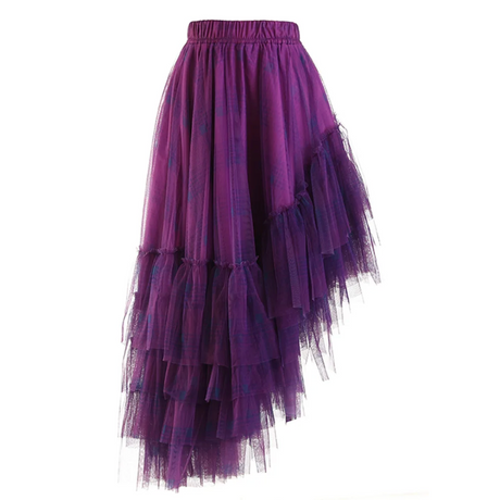 Curious Plaid Ruffle Skirt