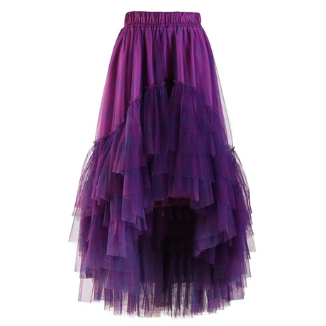 Curious Plaid Ruffle Skirt