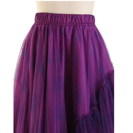 Curious Plaid Ruffle Skirt