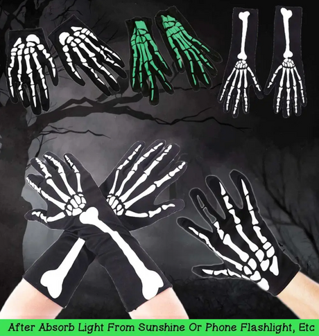 Glow in the Dark Skeleton Gloves and Socks