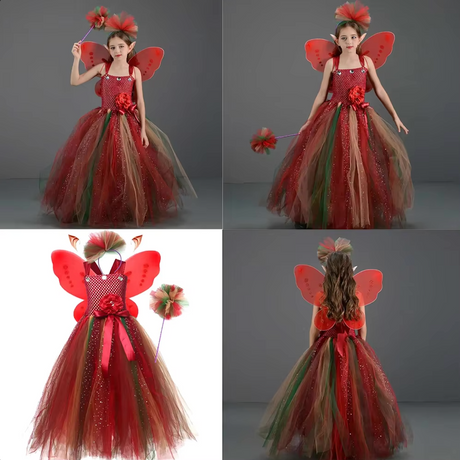 Forest Fairy Cosplay Girls Dress Ears Headwear Halloween Costume
