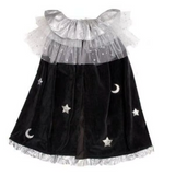 Stars and Moon Children's Halloween Costume Witch Matching Cloak and Hat