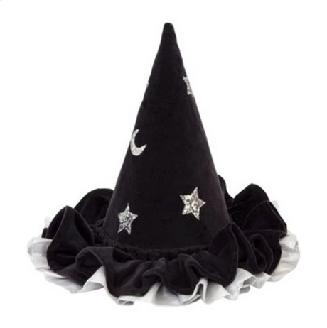 Stars and Moon Children's Halloween Costume Witch Matching Cloak and Hat
