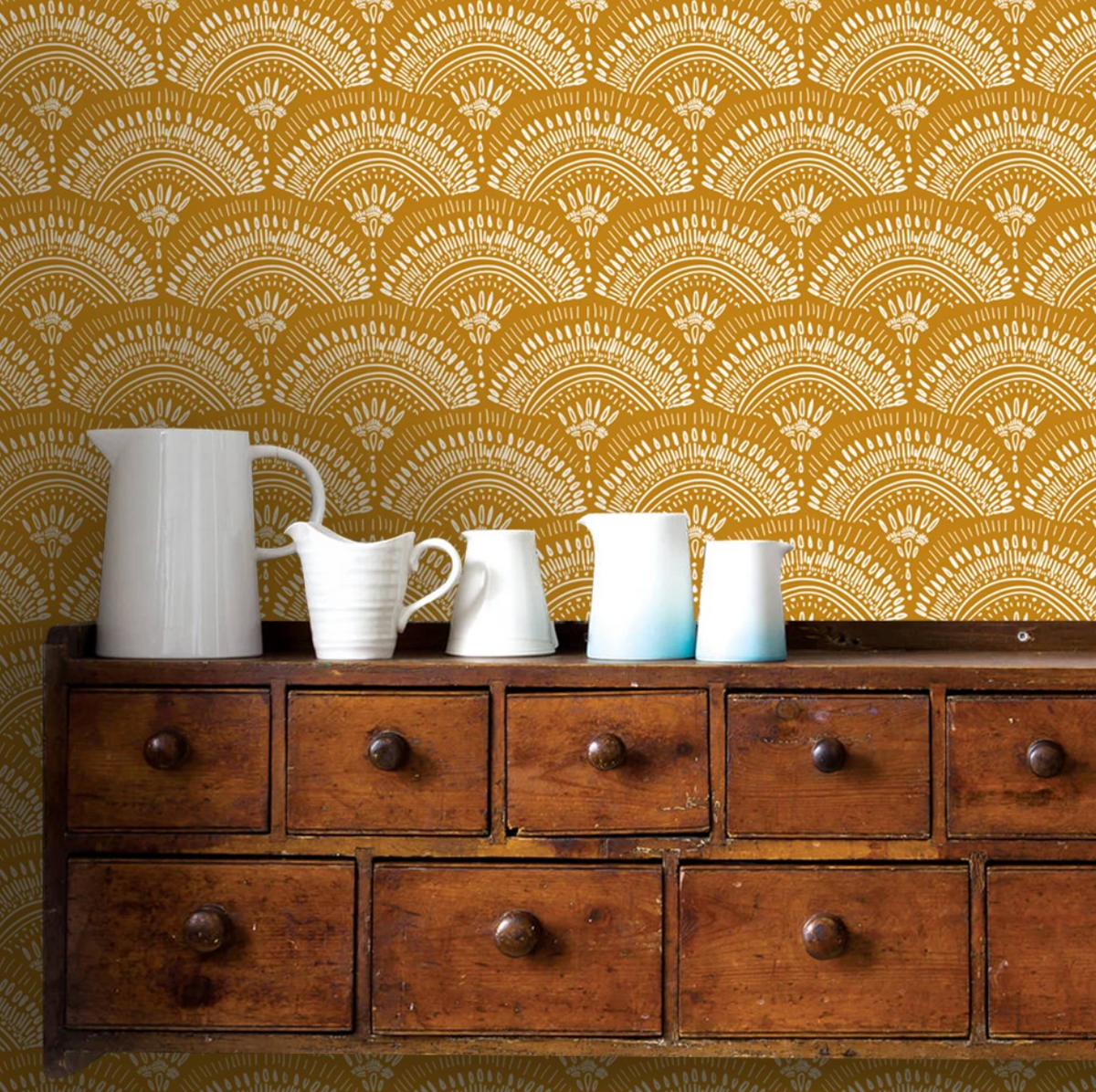 Bohemian Sun Waterproof Wallpaper or Peel and Stick Contact Paper for Furniture Makeovers Home Decor