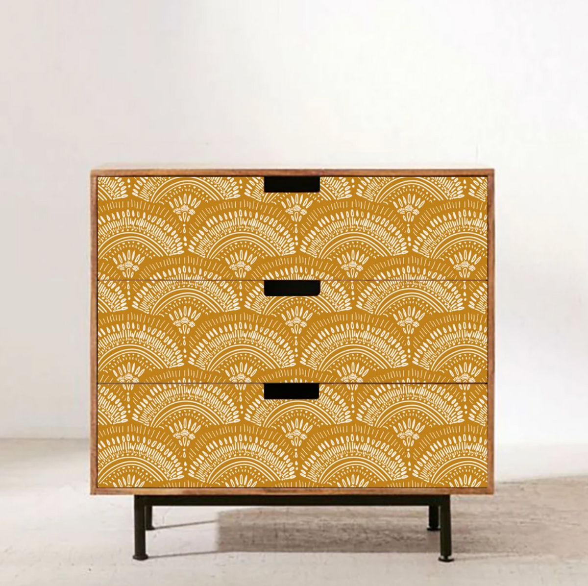 Bohemian Sun Waterproof Wallpaper or Peel and Stick Contact Paper for Furniture Makeovers Home Decor