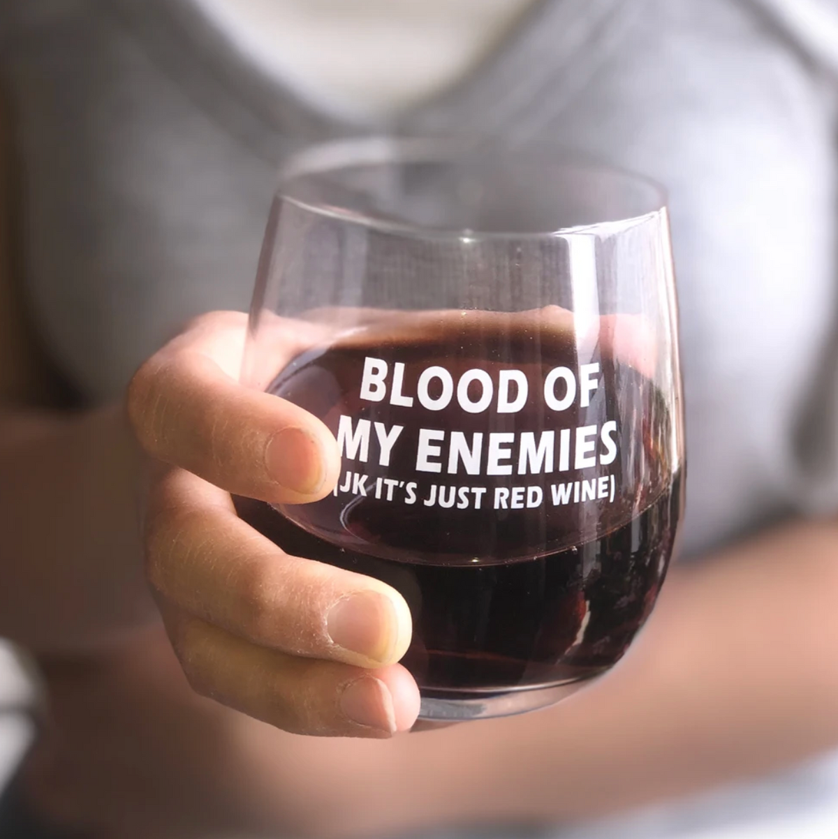 Blood of My Enemies Wine Glass