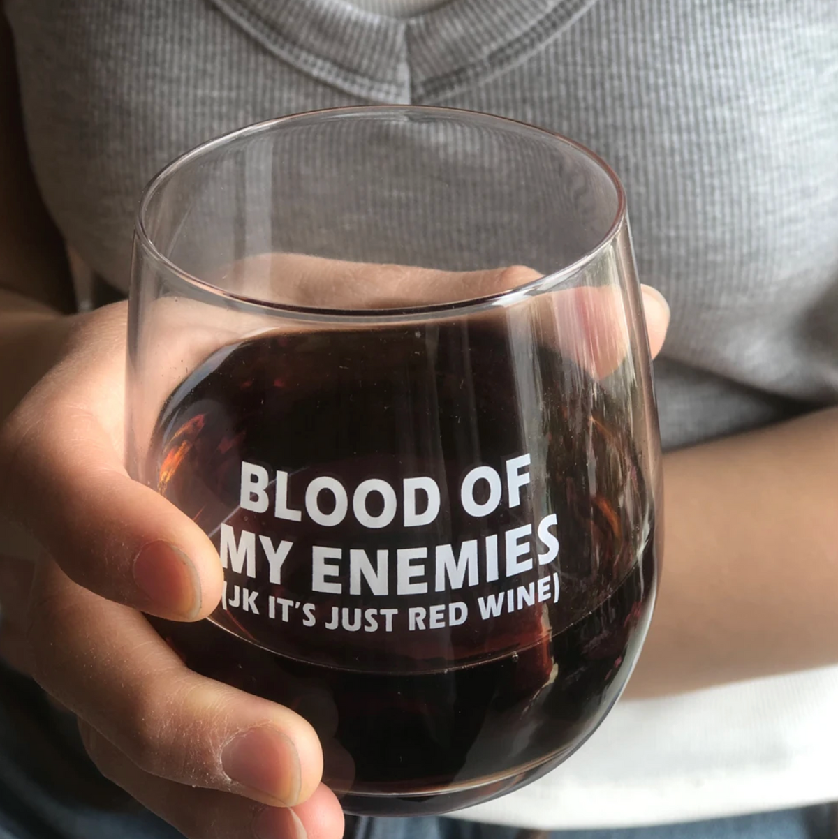 Blood of My Enemies Wine Glass