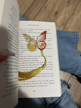 Butterfly Flowers Metal Tassel Bookmarks