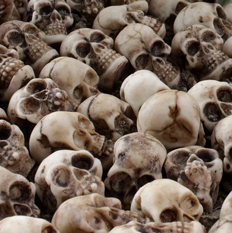 20pcs Mini Skulls Decor Skeleton Heads DIY Halloween Crafts Decoration