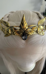 Tsarina Panra's Baroque Silver 7 Crystals Tiara Crown Princess Queen Diadem