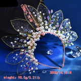 Queen Eliana's Crown Rhinestone Faux Pearls Headdress