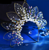 Queen Eliana's Crown Rhinestone Faux Pearls Headdress