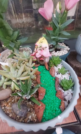 Miniature Fairy Elf Door Wooden 2D Printed Decor