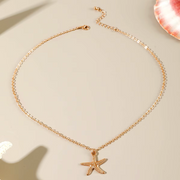 Boho Summer Starfish Shell Bead Necklaces