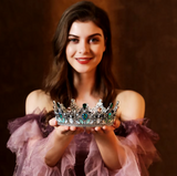 Royal Queen Gwendolina's Crystal Round Crowns