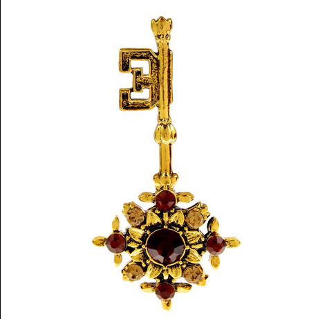 Antique Key Brooch