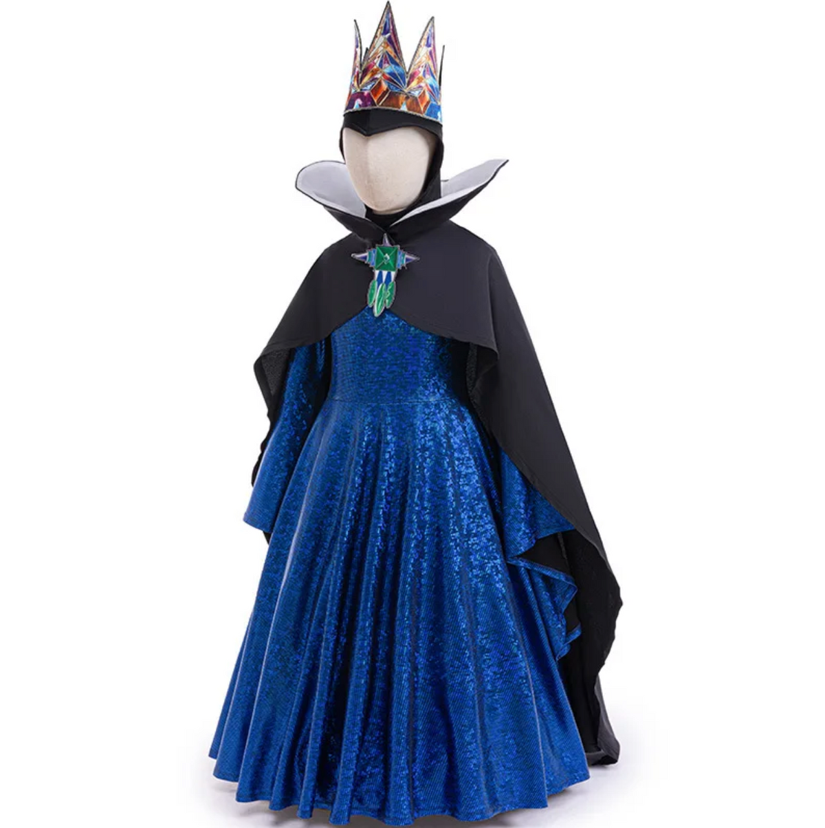 Evil Queen Girls Halloween Cosplay Snow White Costume 2-12Y
