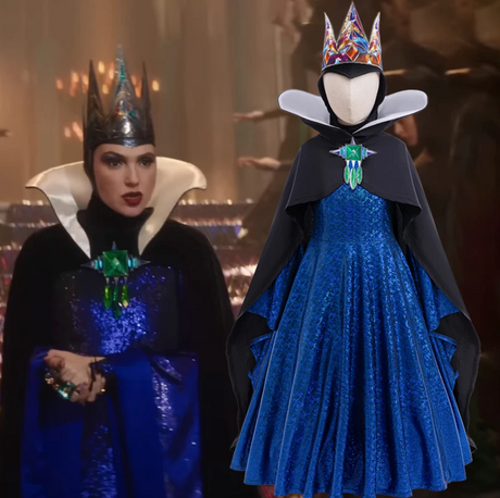 Evil Queen Girls Halloween Cosplay Snow White Costume 2-12Y