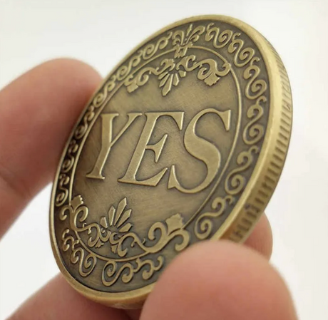 Cap ou pas cap? YES NO Decision Making Double Sided Coin