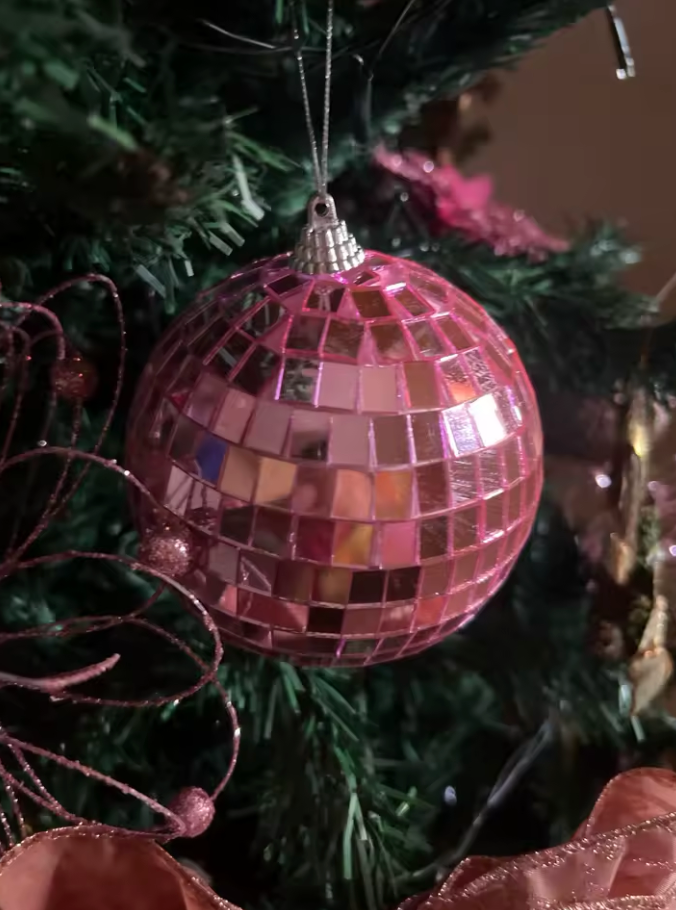 Pink Reflective Disco Mirror Balls