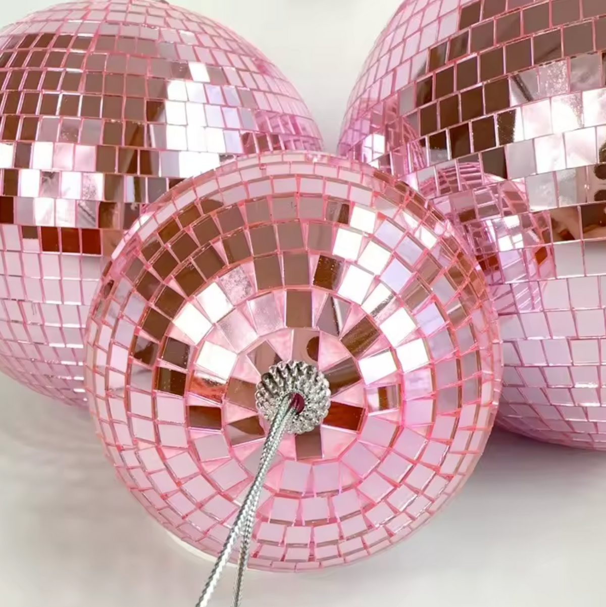 Pink Reflective Disco Mirror Balls