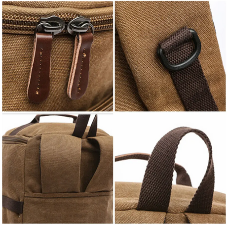 Woodsman Canvas Duffle Bags Travel Weekender Large Capacity Outdoor Backpack Luggage