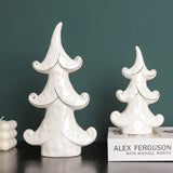 Nordic Style Ceramic Tree Figurines Christmas Decorations