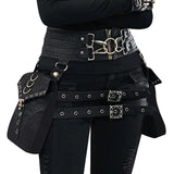 Steampunk Handmade Utility Hip Belt Bag Festival Pocket Tribal Medieval Costume