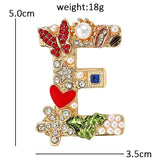 Letter E Brooch