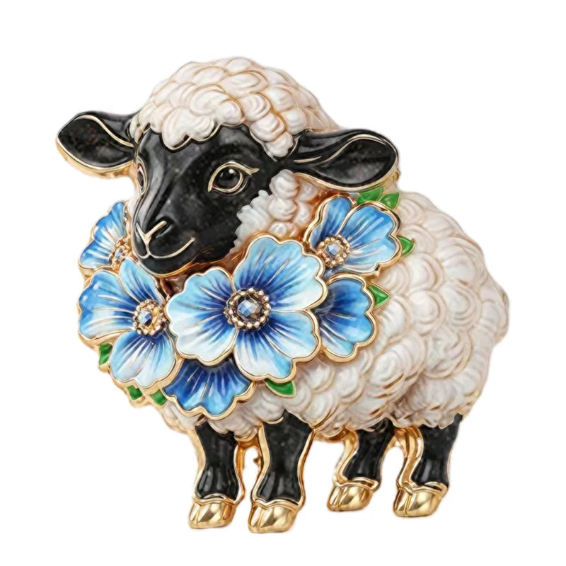 Sheep Brooches 6 Colours