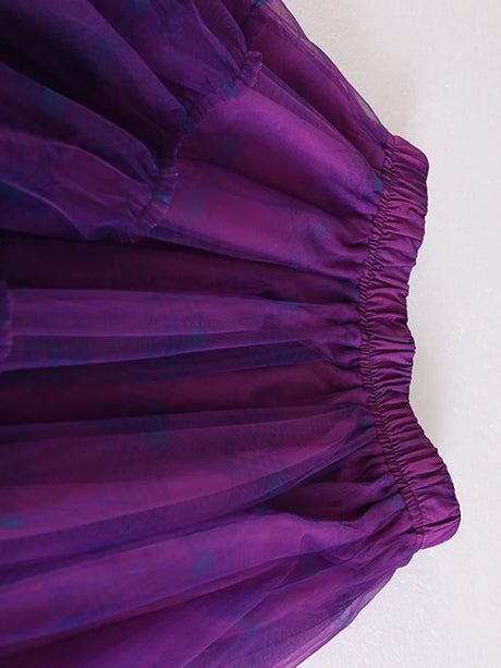Curious Plaid Ruffle Skirt