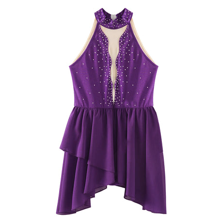 Girls Ballet Leotard Figure Ice Skating Dancewear Stage Costume