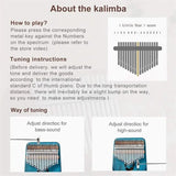 Kalimba Thumb Piano 17 Keys Mahogany Wood Musical Instrument