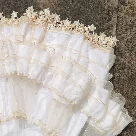 Lunar Star Lolita Petticoat Adjustable Fish Bone Carmen Skirt