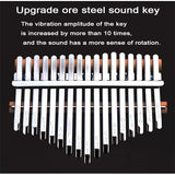 Kalimba Thumb Piano 17 Keys Mahogany Wood Musical Instrument