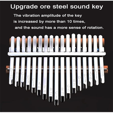 Kalimba Thumb Piano 17 Keys Mahogany Wood Musical Instrument