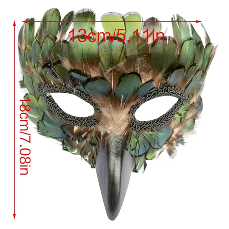 Peacock Mask Masquerade Half Face Mask Carnivale Costume Mask