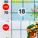 Unicorn 30X30CM Stamped Cross Stitch DIY Kit 11/14/16CT