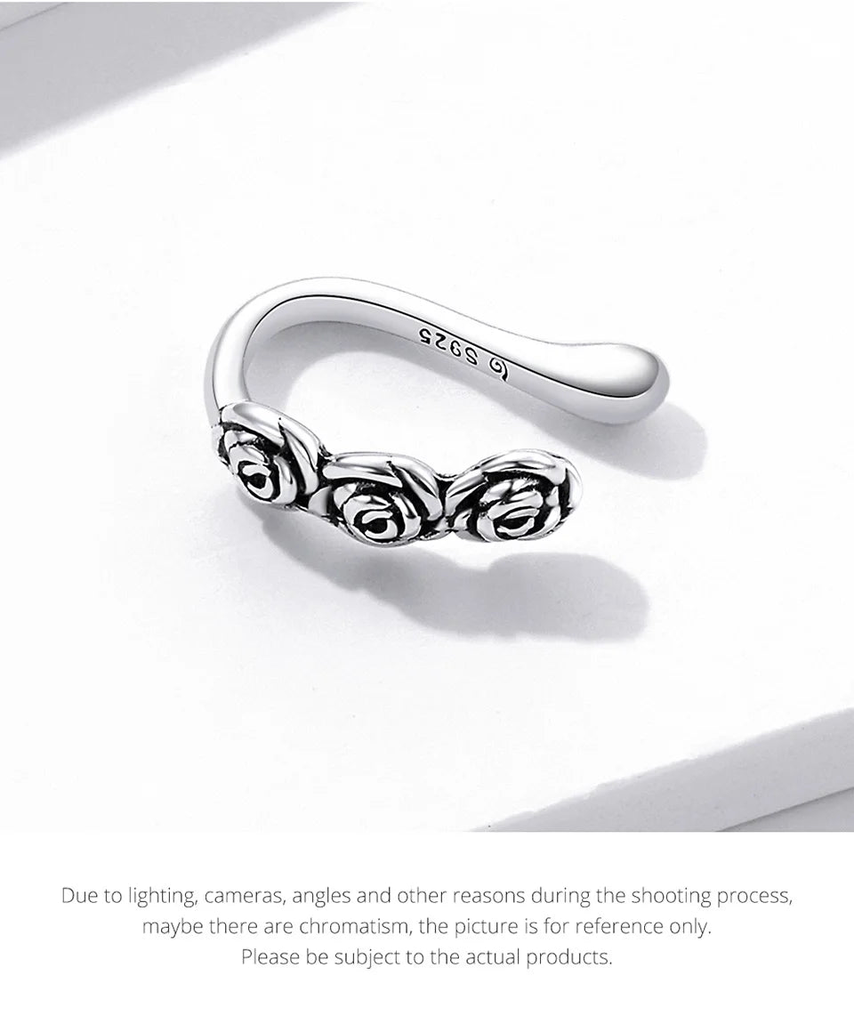 925 Sterling Silver Rose Dragonfly Ear Clips