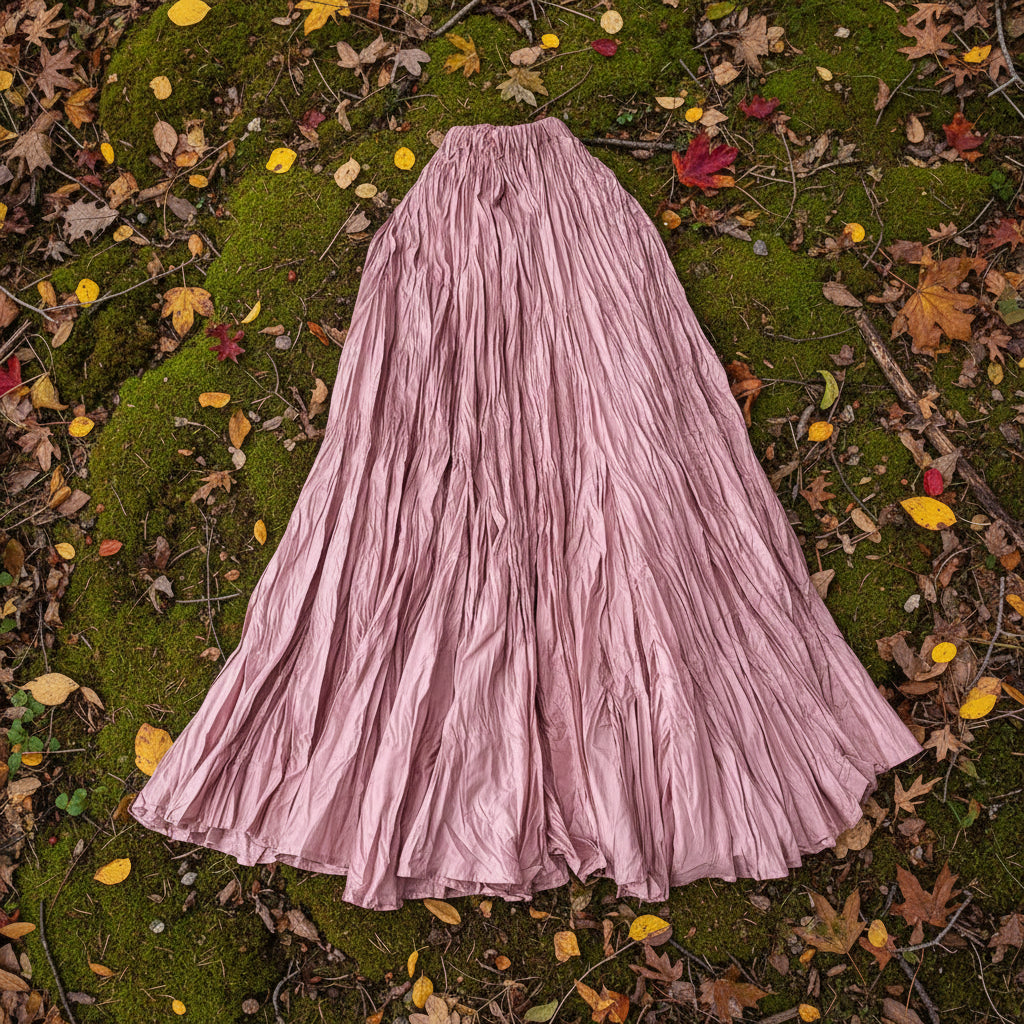 Crush Pleated Long Maxi Skirt Summer 15 Colours